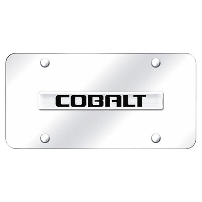 Chrome Name on Chrome License Plate - Officially Licensed for Chevrolet Cobalt