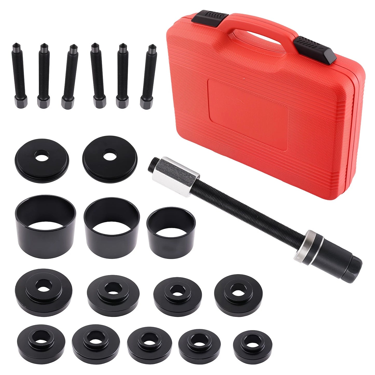 Front Drive Wheel Bearing Tool Kit 19 Piece Set for Storage Box (2019–2021)