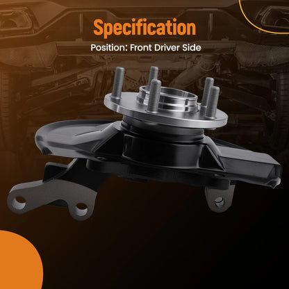 Front LH Steering Knuckle & Wheel Hub Bearing Assembly for Jeep Patriot Dodge (2011–2016)