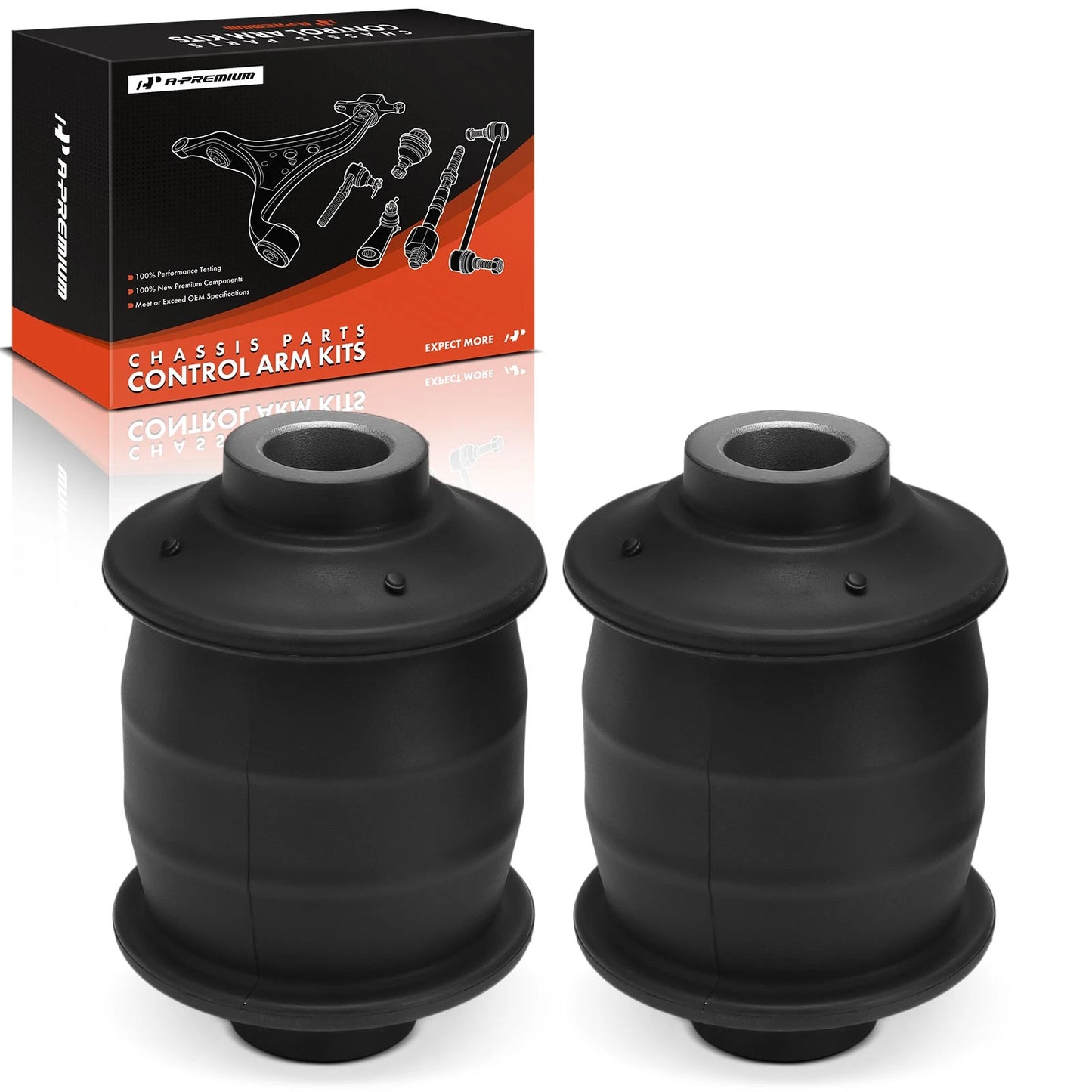 2X Front Lower Rearward Control Arm Bushings for GMC Sierra 2500 HD (2007–2019)