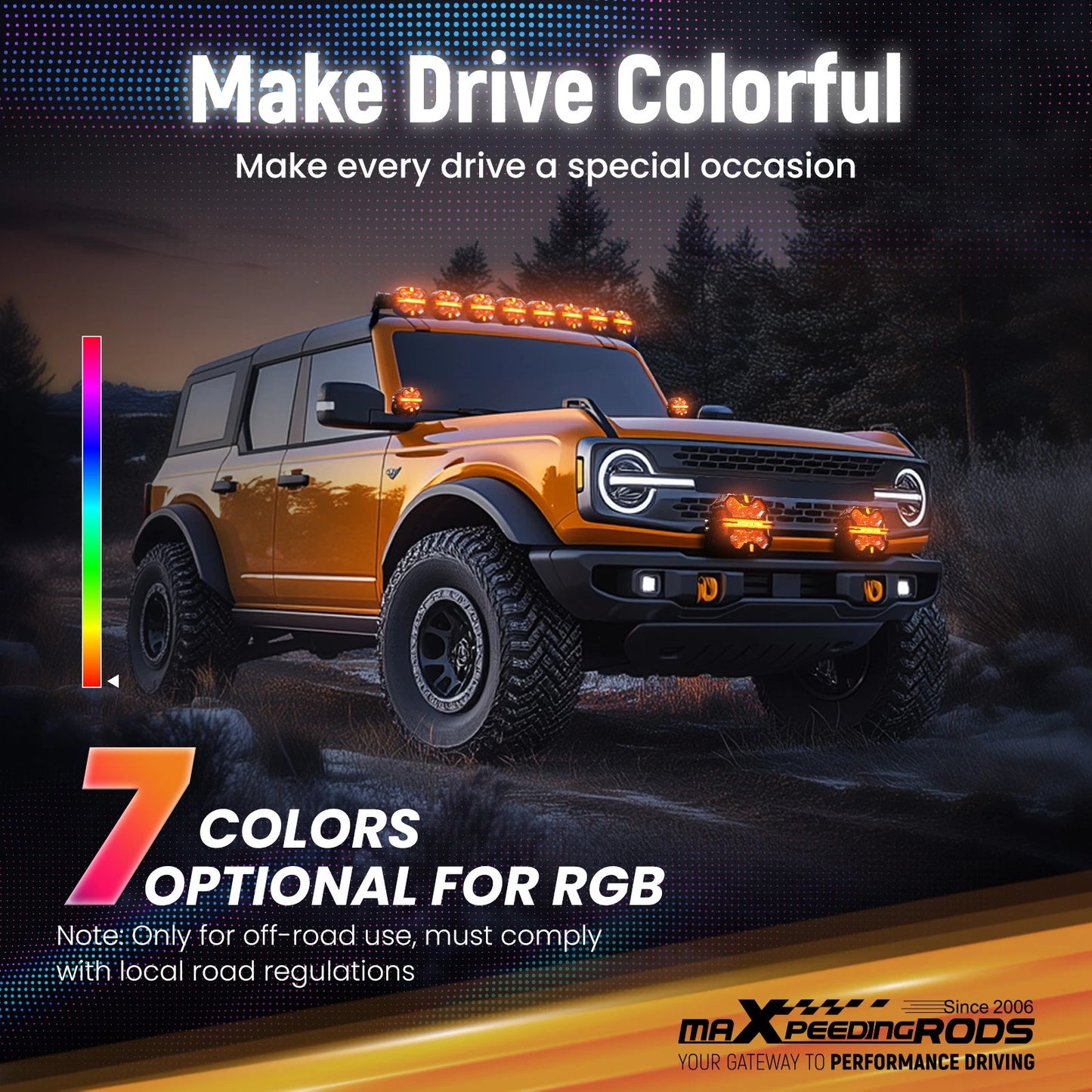 5" 212W LED Light Pods for Off Road Driving Lights (RGB DRL) (2024–2025)