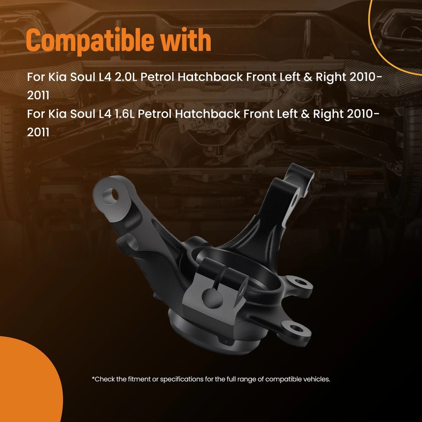Front Left/Right Steering Knuckle for Kia Soul (2010–2011)