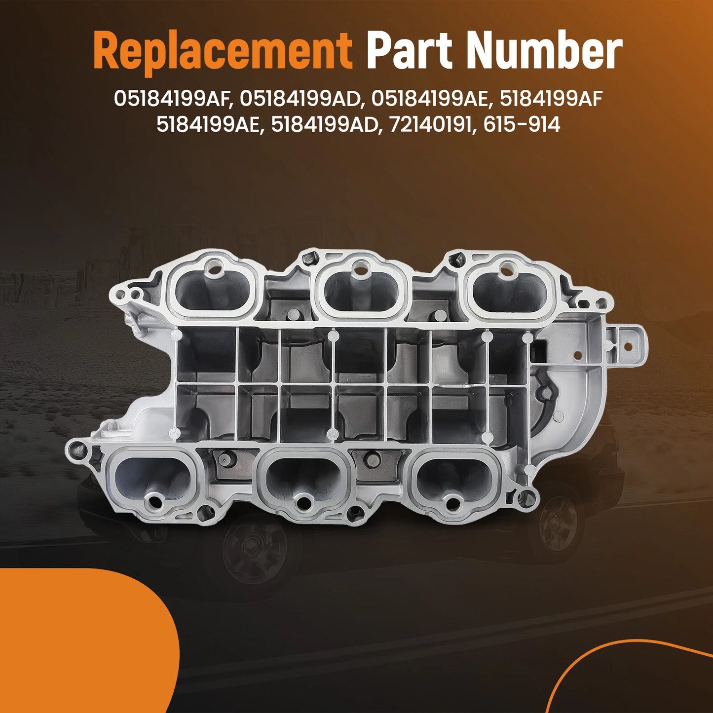 Aluminum Engine Intake Manifold for Jeep Grand Cherokee 3.6L (2011–2015)