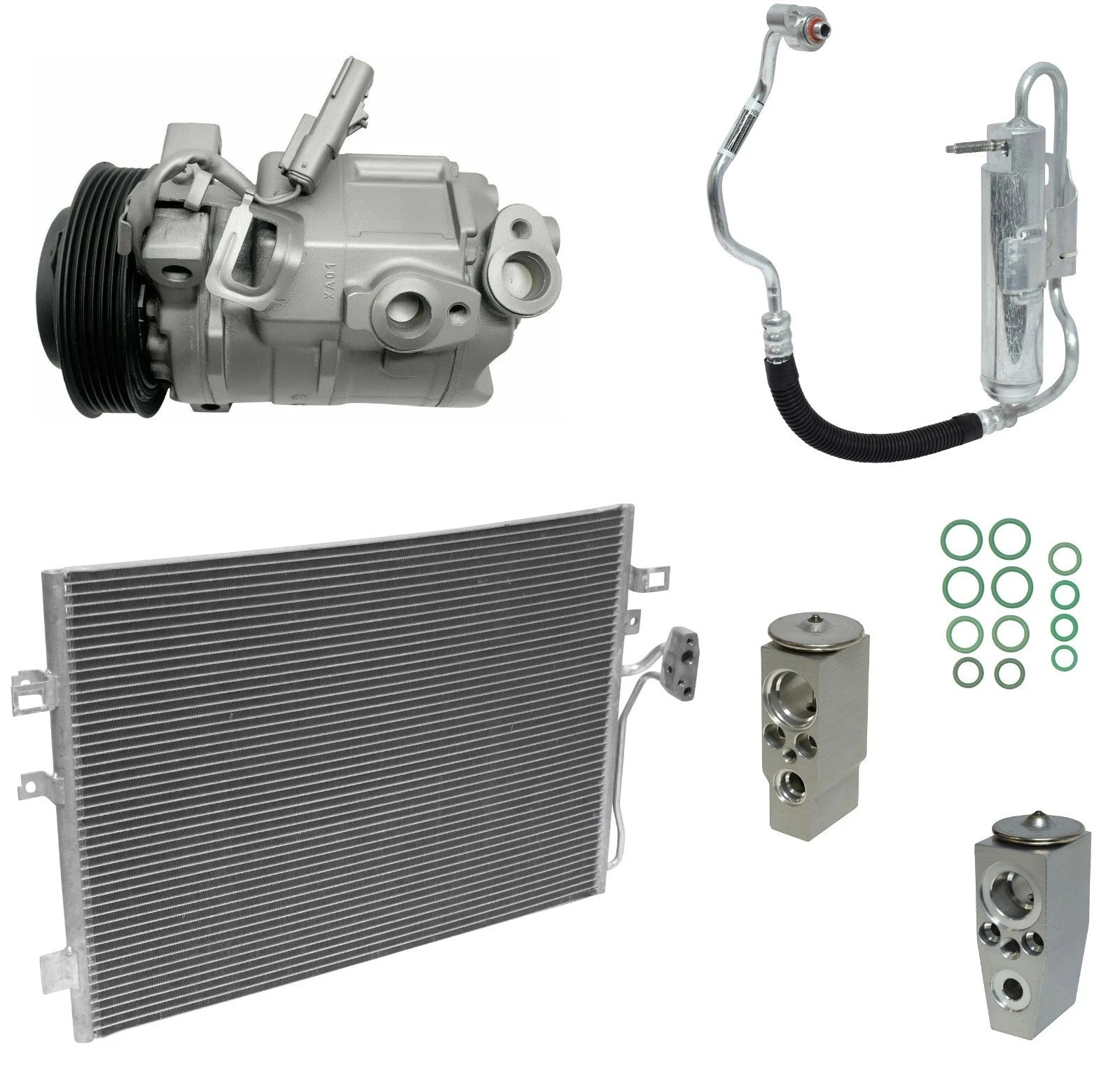 A/C Compressor Kit Replacement With Condenser for Dodge Journey 2011–2018