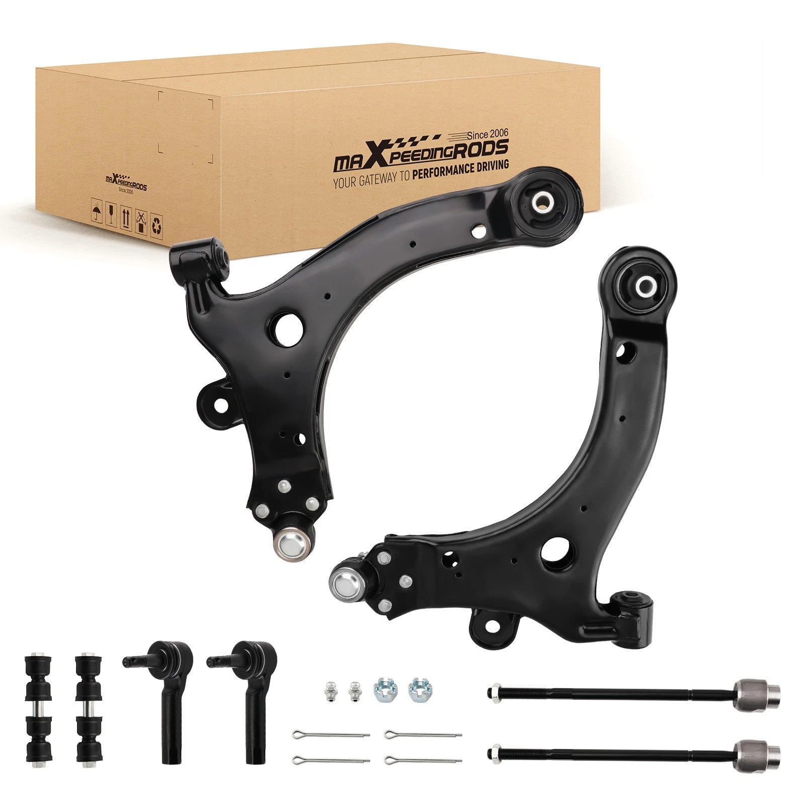 8x Front Lower Control Arms and Sway Bars for 2000-2005 Chevy Monte Carlo (2006-2007)