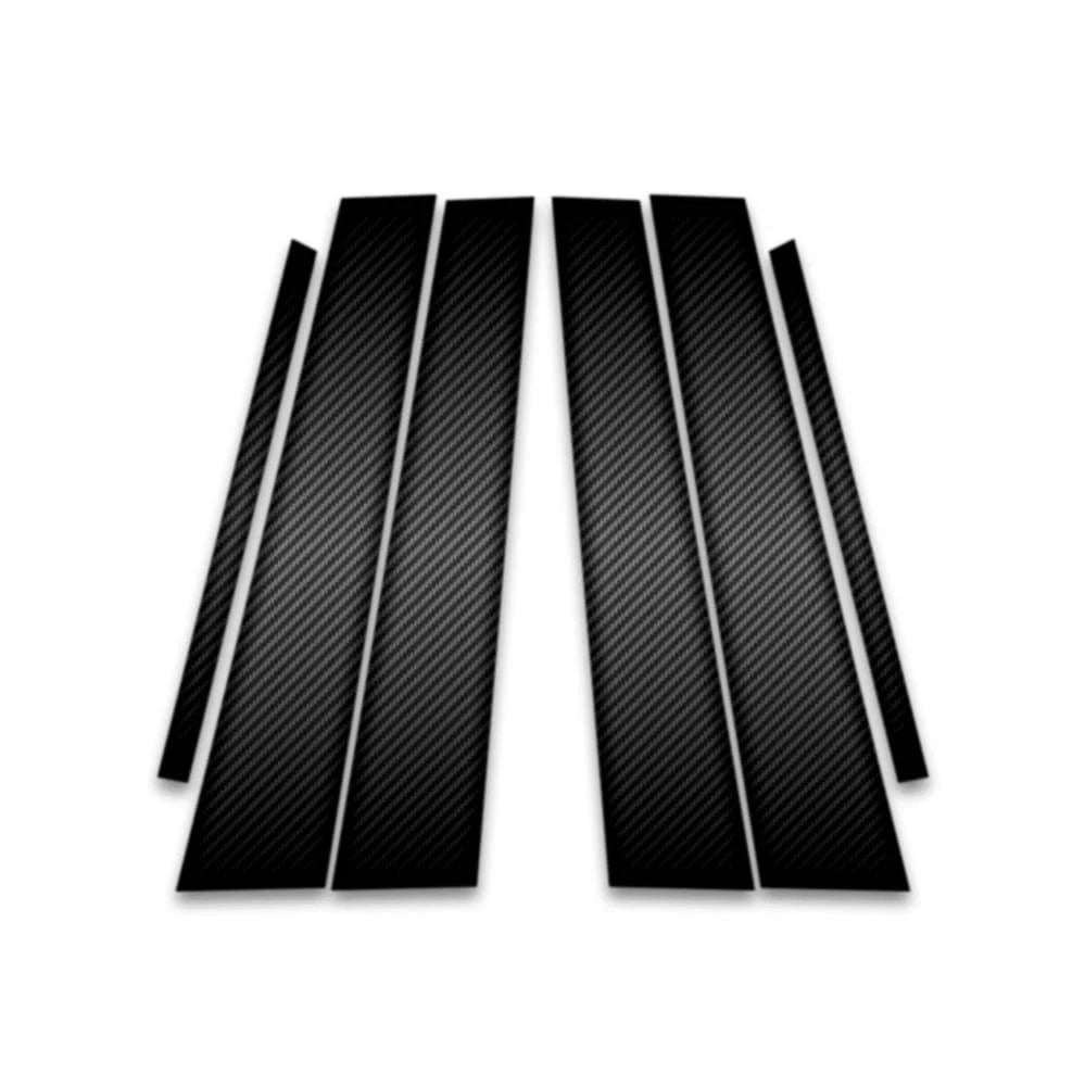 6pc Carbon Fiber Pillar Post Covers for 2012-2023 Lexus GS Series