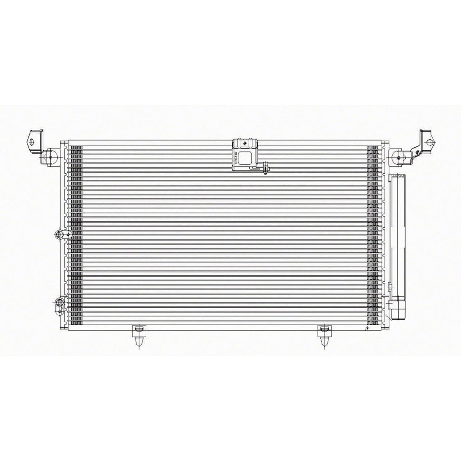 Replacement A/C Condenser w/Receiver Drier For 1999-2003 Lexus RX300