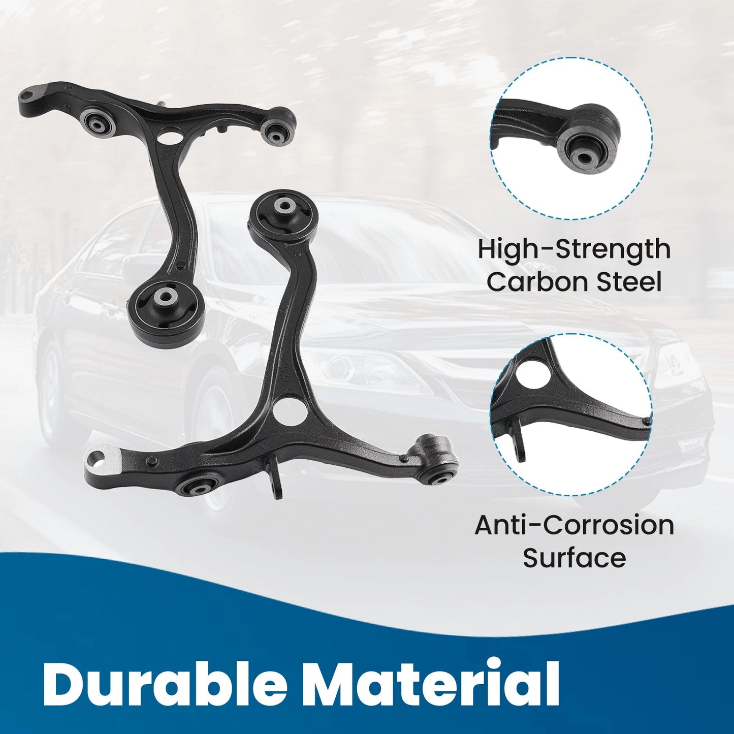 Front Upper Lower Control Arms Kit for Honda Accord (2008–2012)