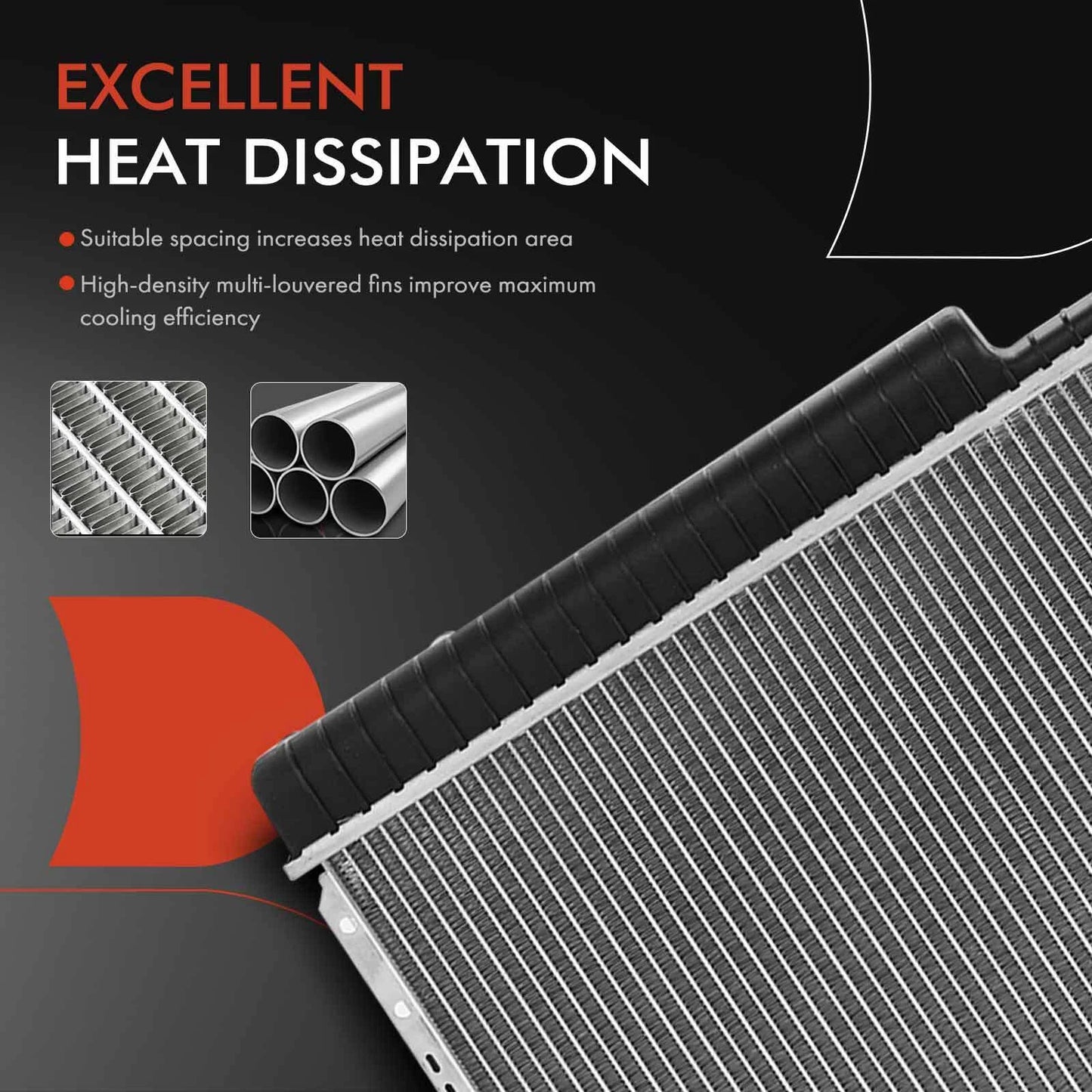 Aluminum Radiator for Mercedes-Benz S-Class W140 C140 C215 (1992–1999)