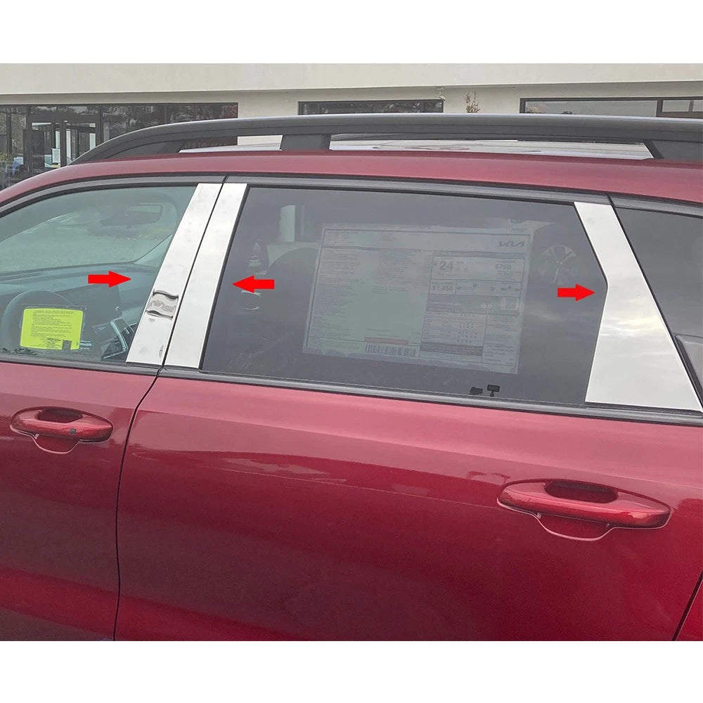 6pc. Luxury FX Pillar Post Trim for 2021-2023 Kia Sorento - LUXFX4203