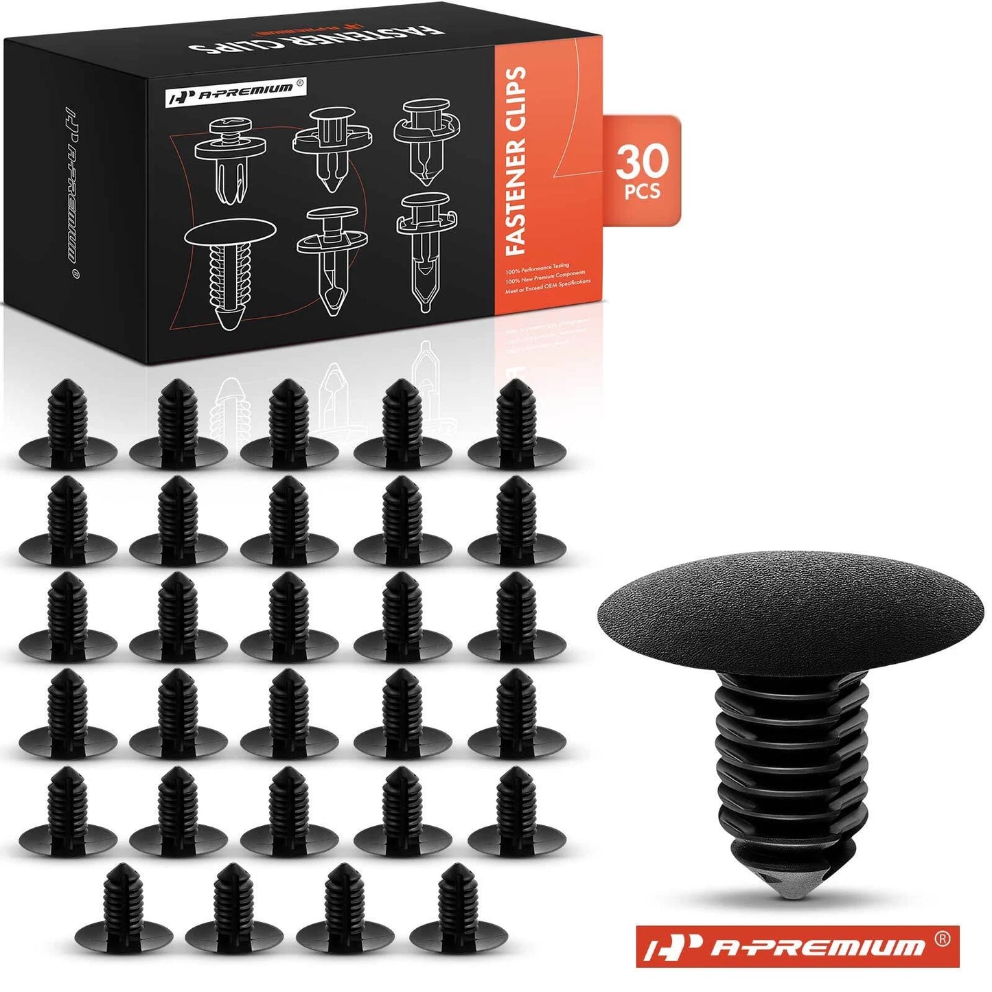 30Pcs Nylon Engine Compartment Retainer Clips for GM Chevy