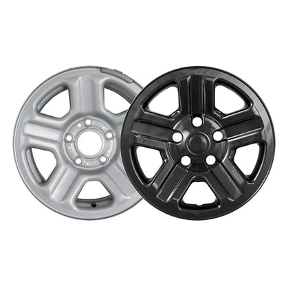 16 Inch Gloss Black Wheel Skins Replacement for Jeep Wrangler (2007–2017)