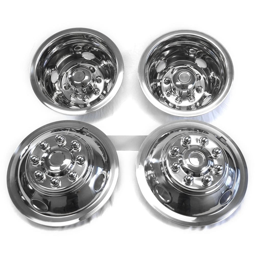 16" Dual Steel Wheel Simulators Dually Rim Liners Covers for Chevy Express Van 3