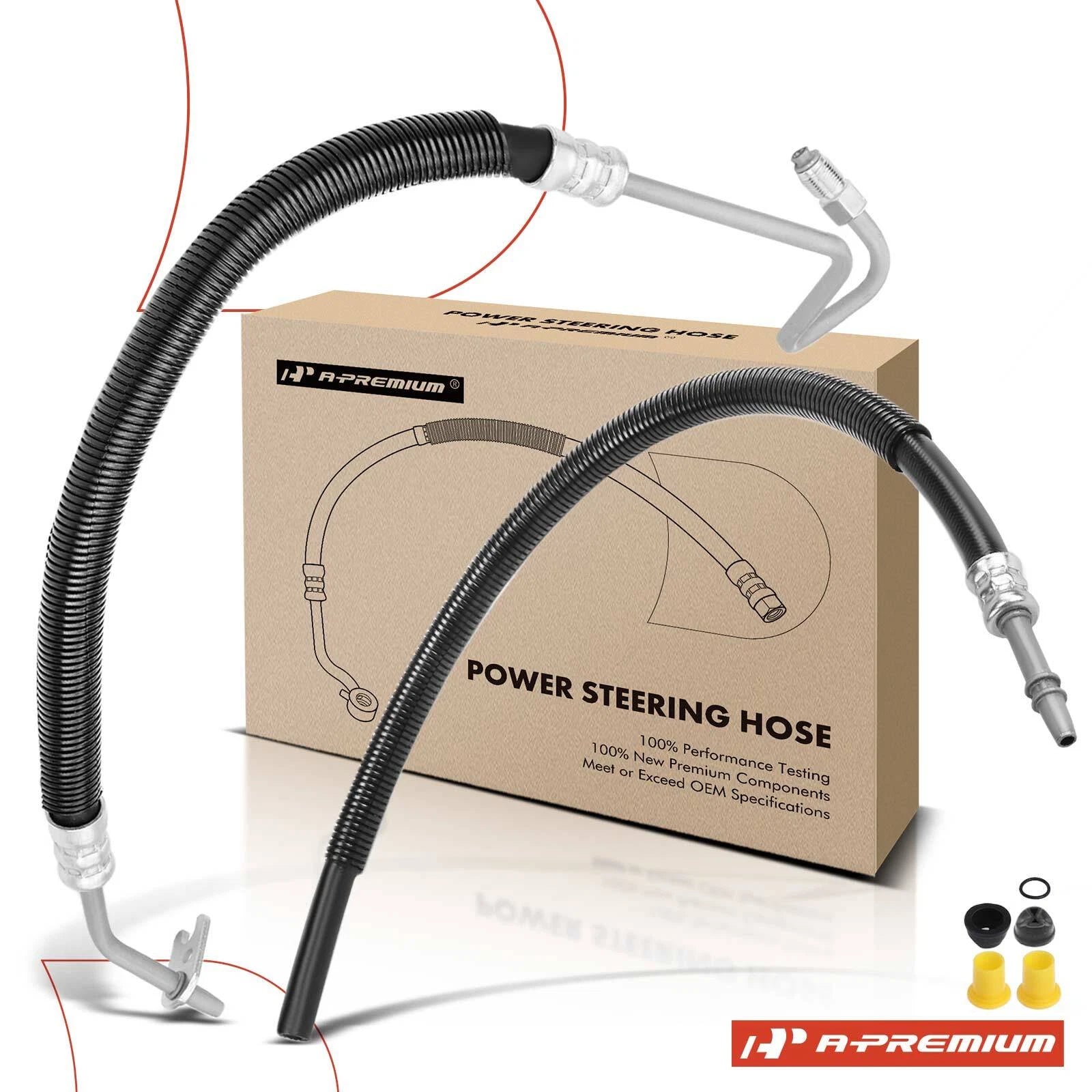 2X Power Steering Pressure & Return Line Hose for Chevy Silverado 1500 (2007–2018)