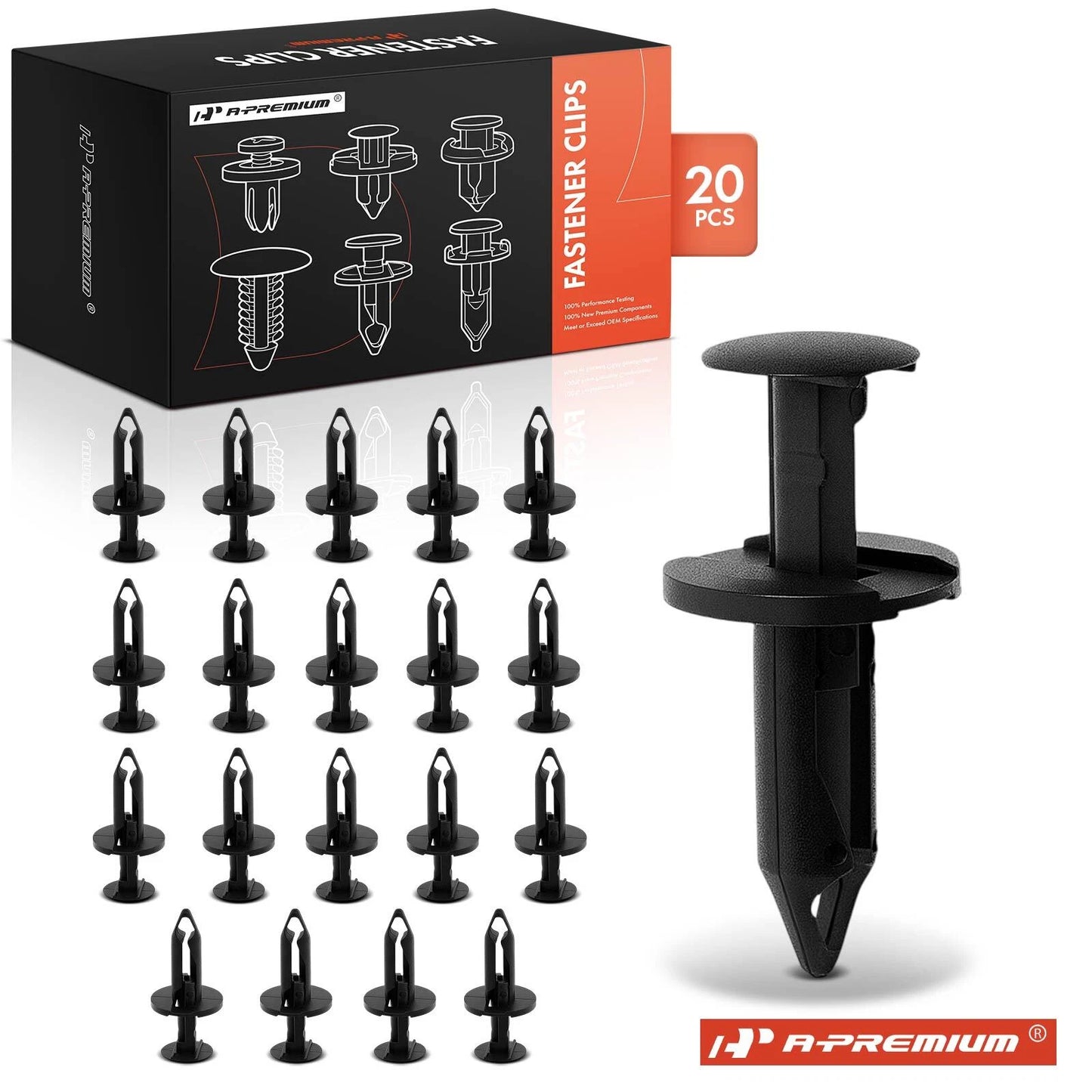 20Pcs 8mm Nylon Fastener Clips for Chevy GMC