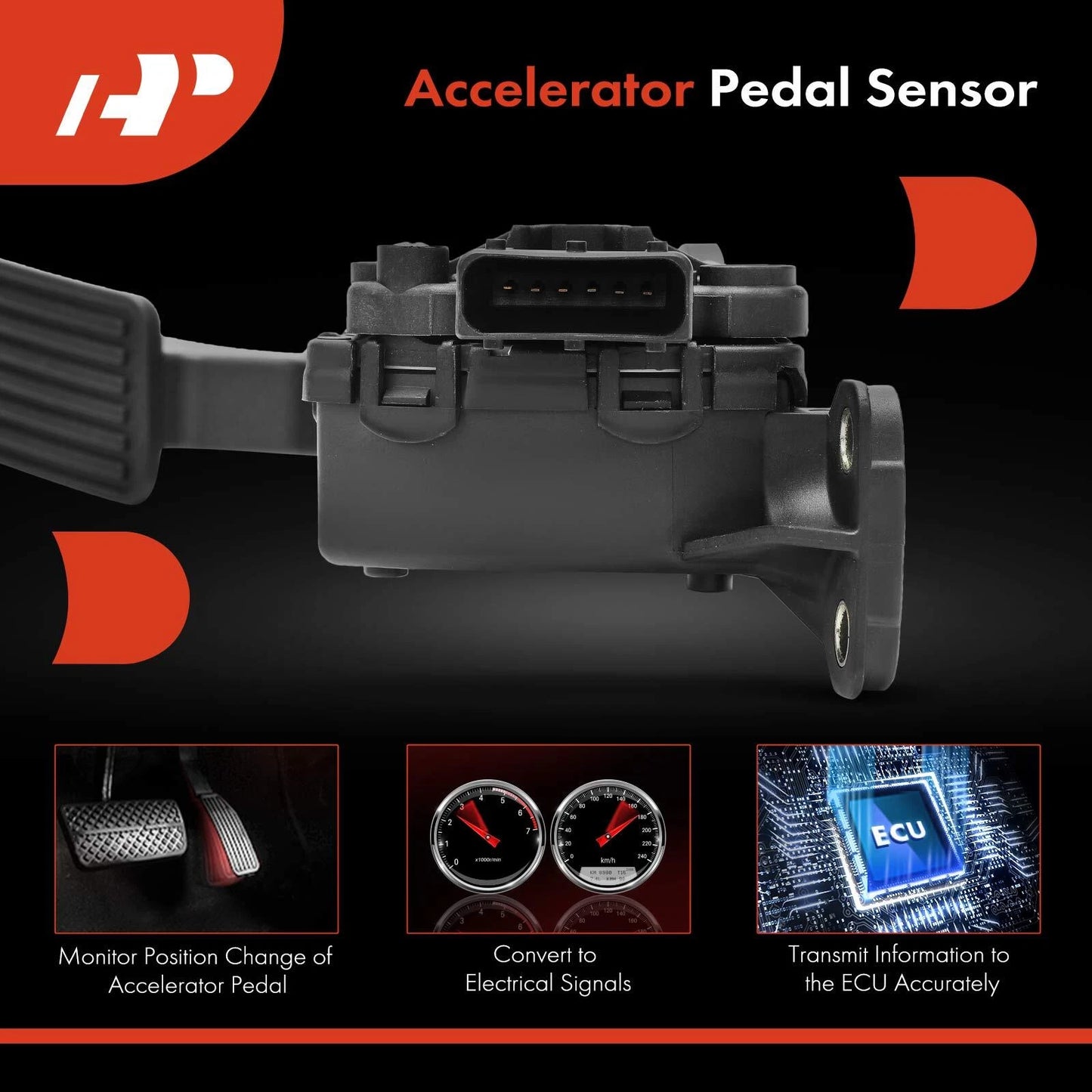 Accelerator Pedal Position Sensor for Chevy Colorado GMC Hummer H3T (2004–2012)
