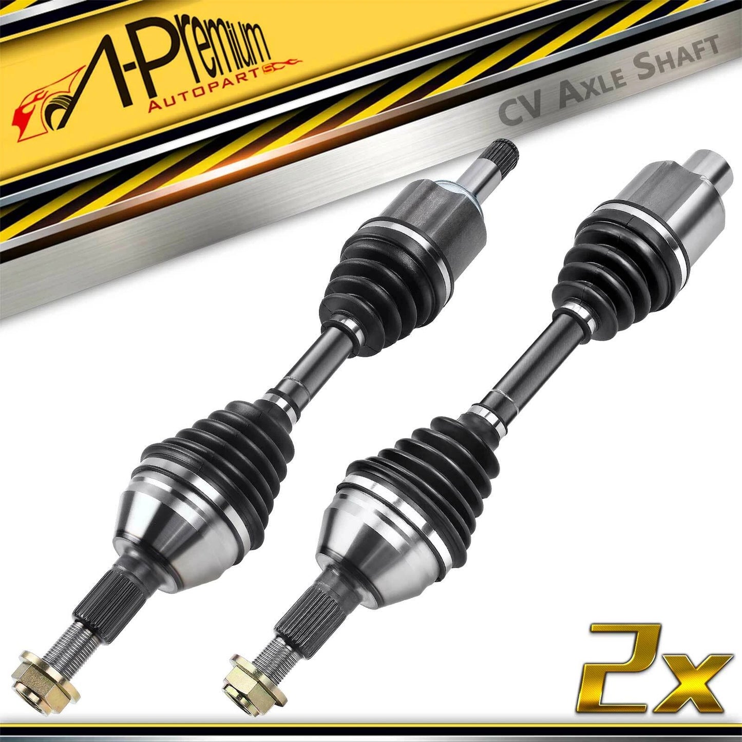 2X Front CV Axle Assembly for Chevy Malibu (2008–2012) Pontiac G6 Saturn