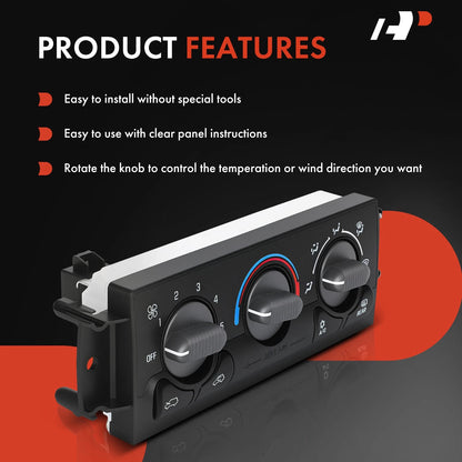 A/C Heater Climate Control Module for Chevy Silverado GMC Sierra 1500 (2007–2013)