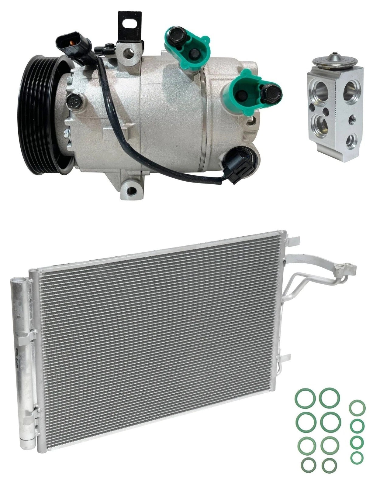 AC Compressor Kit With Condenser for Kia Soul 2.0L (2015–2019)