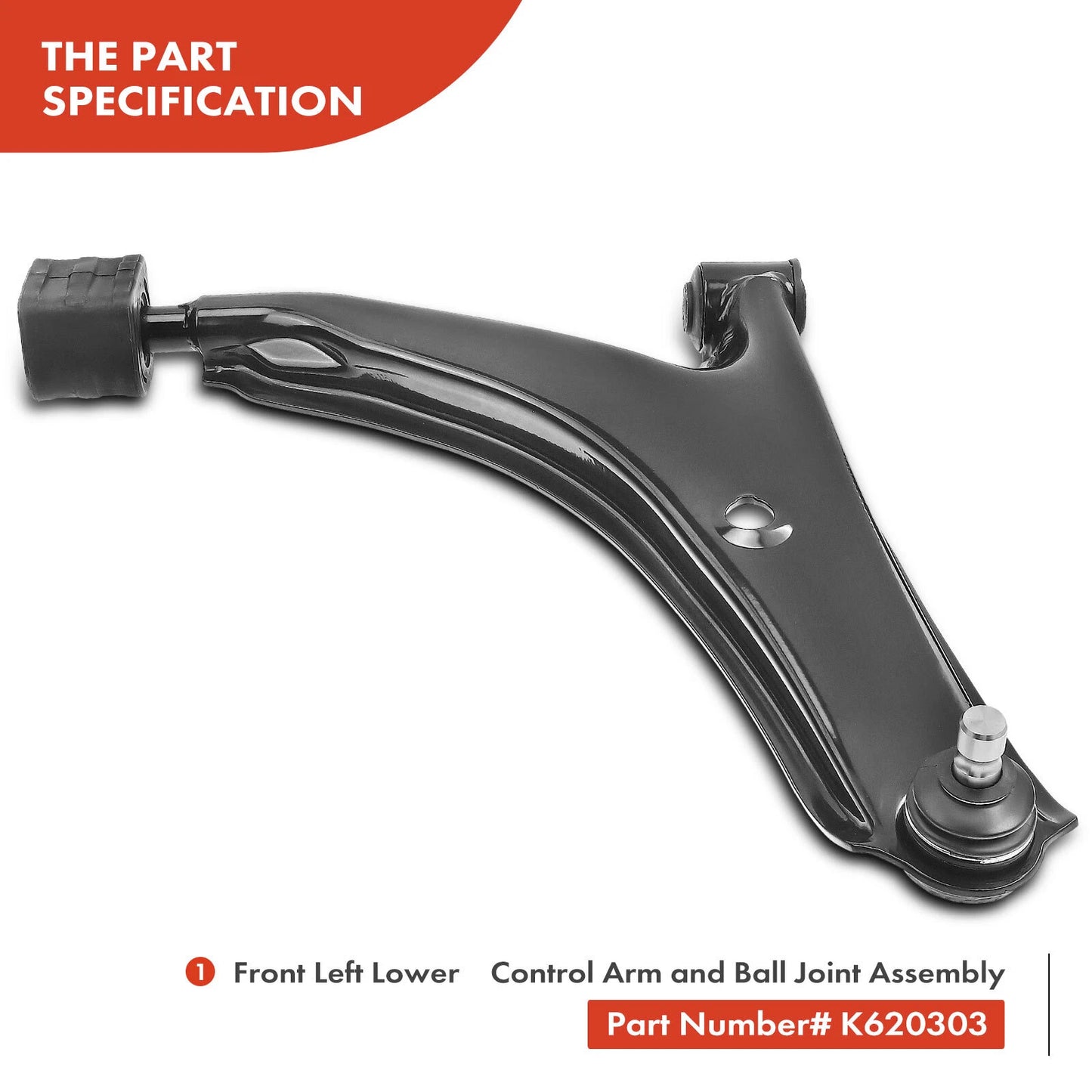 2X Front Lower Control Arm with Ball Joint for Chevrolet Metro (1998–2001)