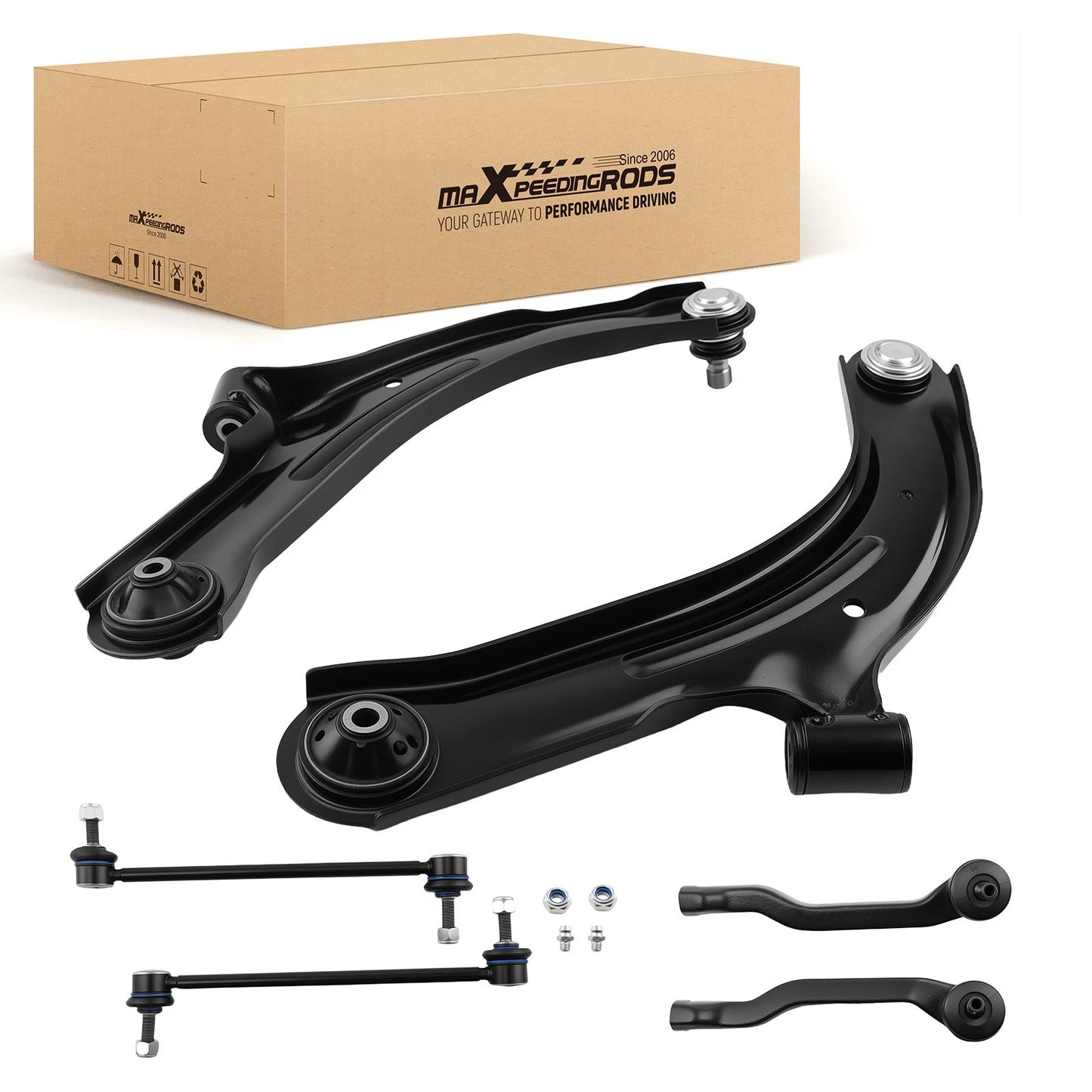 Front Lower Control Arm Ball Joint Sway Bar Kit for Nissan Versa Cube (2007–2014)