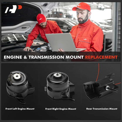 3X Engine Motor & Transmission Mount for Chevy Colorado GMC Canyon (2015–2022)