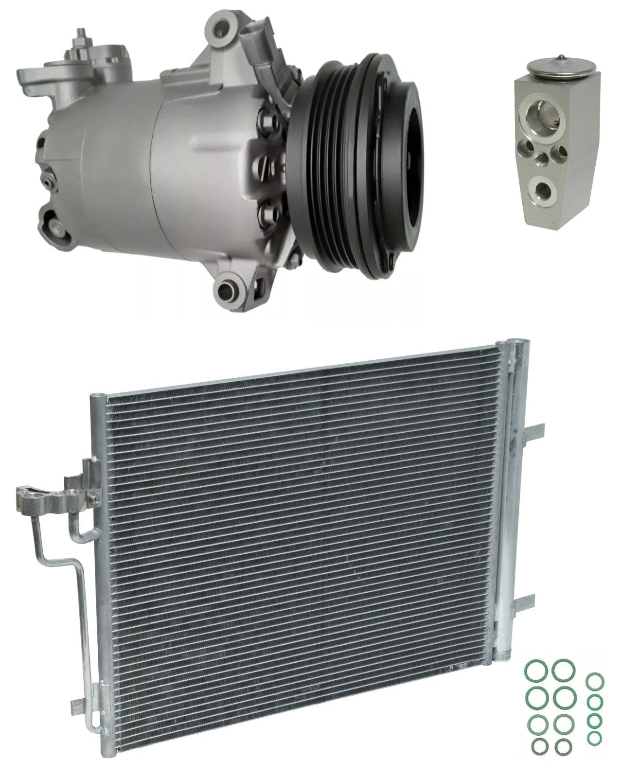 A C Compressor Kit With Condenser for Ford Focus 2.0L (2018–2018)