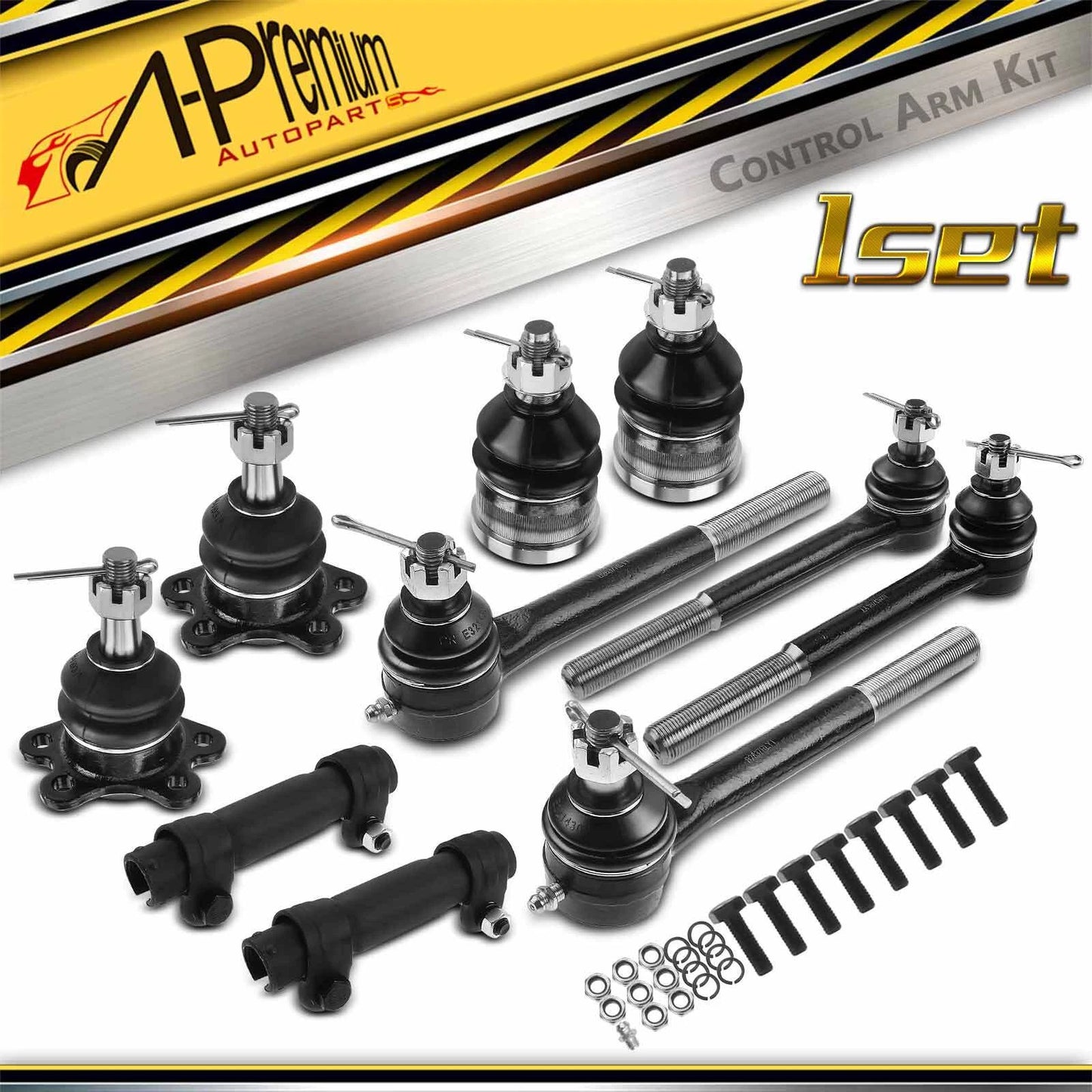 10x Tie Rod End Ball Joint for GMC Chevrolet C1500 C2500 (1988–1992)