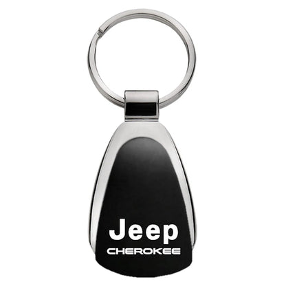 Black Teardrop Keychain - Officially Licensed for Jeep Cherokee