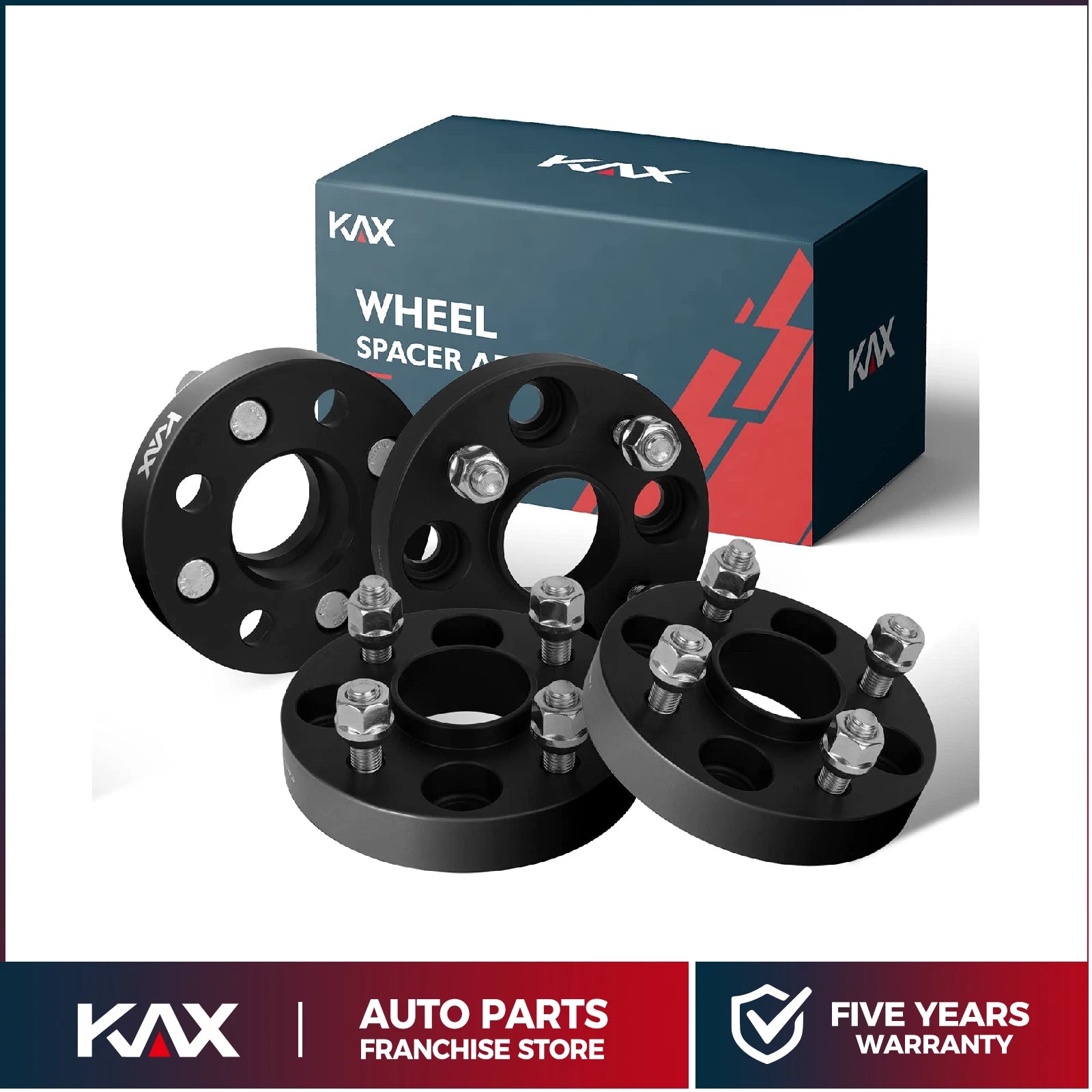 4-Piece 1" Wheel Spacers for Acura Integra Civic Accord (56.1mm) (M12x1.5)