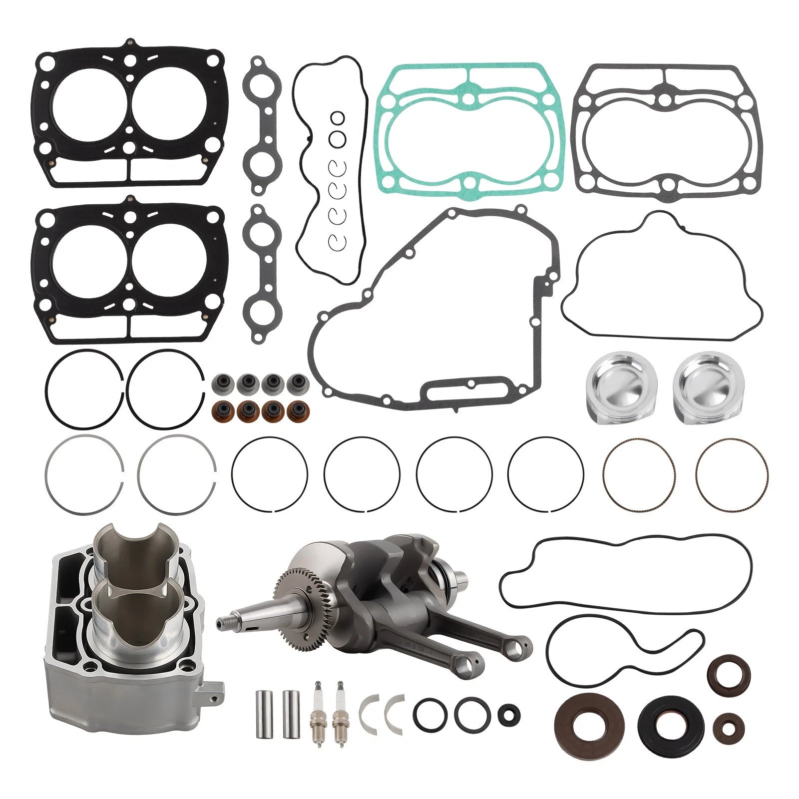 Crankshaft Cylinder Piston Rebuild Kit for Polaris Sportsman Ranger RZR 800 (1998–2008)