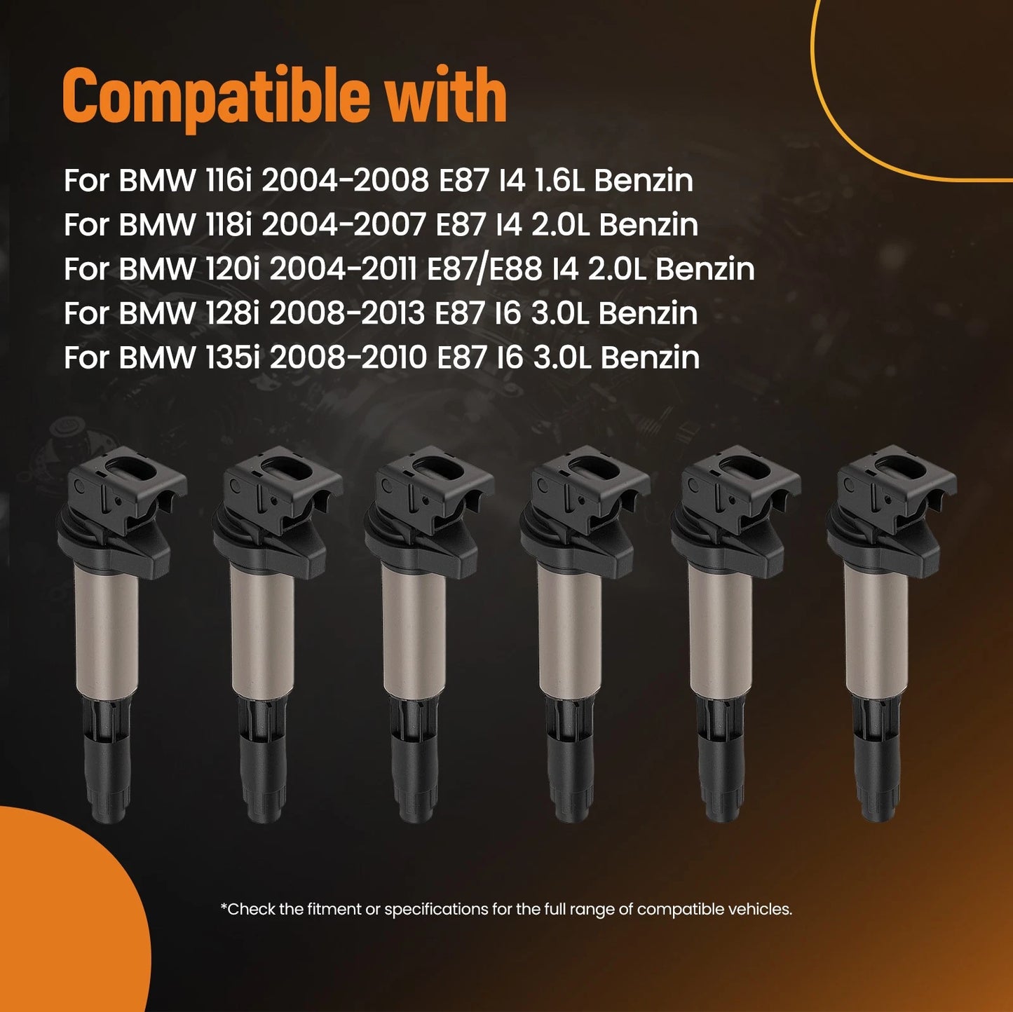 Ignition Coil Pack Set for BMW 335i E90 (2007–2013)
