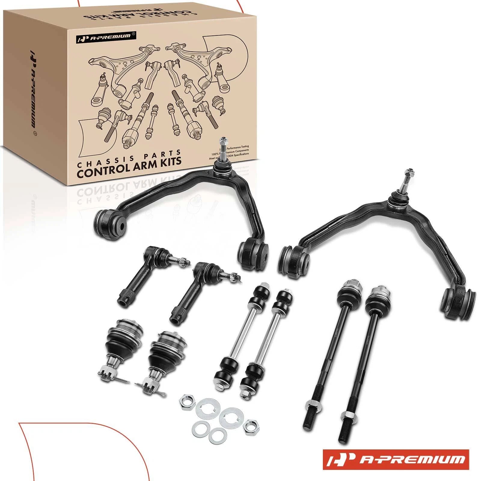 10x Front Control Arm Ball Joint Sway Bar Link Tie Rod for Chevrolet