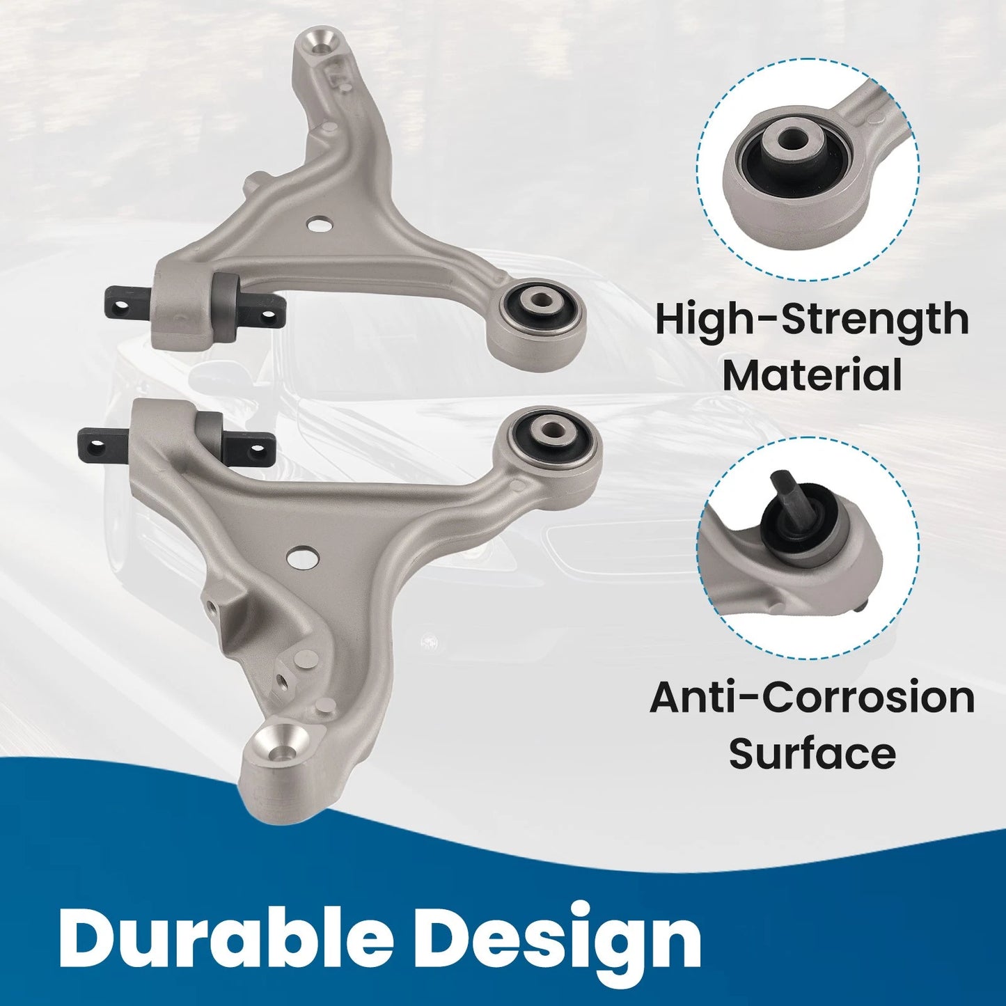 Front Lower Control Arms Suspension Kit for Volvo S60 V70 (2001–2007)