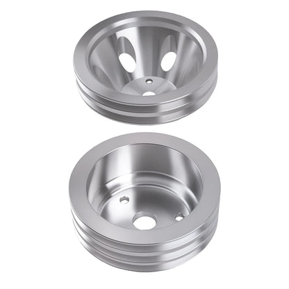2&3 Groove Pulley for Chevrolet SB 265–400 (1960–1969) Aluminum Long Pump Kit