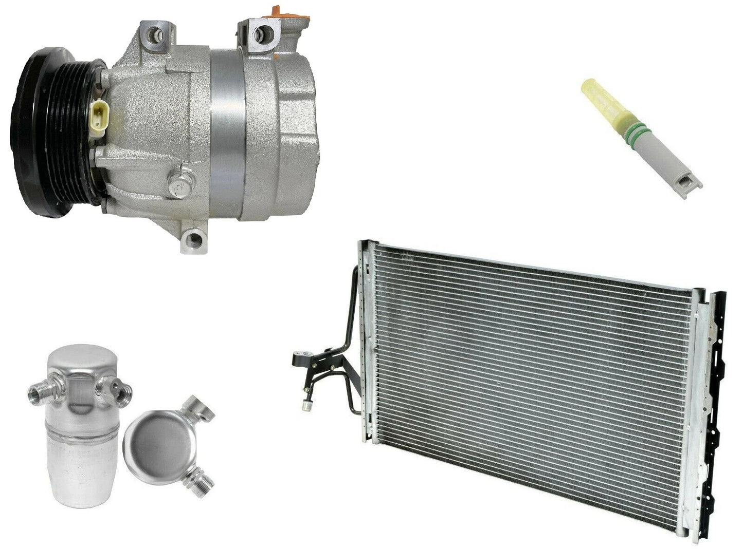 AC Compressor Kit With Condenser for Pontiac Grand Prix 3.1L (2002–2008)