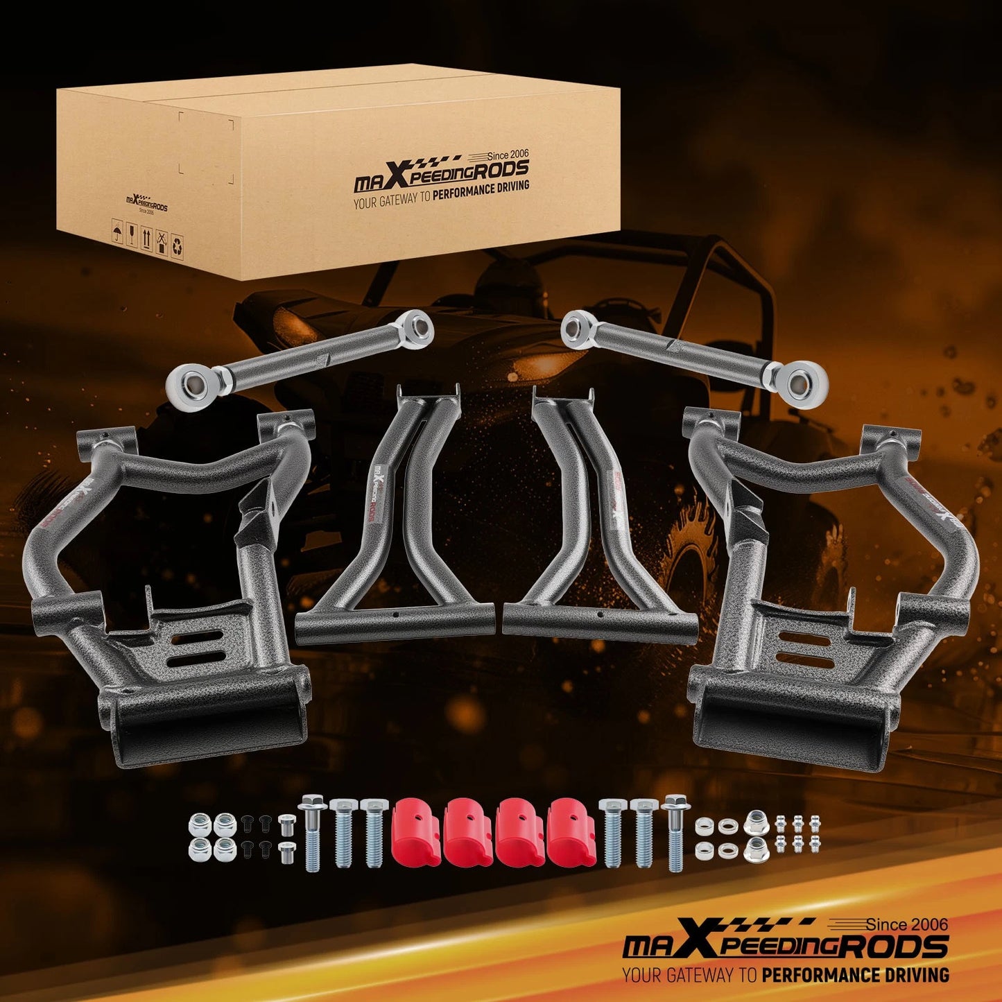 1.5" Offset Rear A-Arms Set for Polaris RZR S 800 (2009–2014)