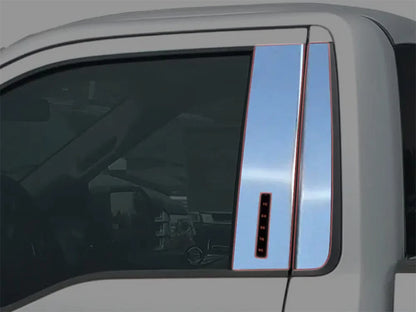 4pc Luxury FX Pillar Post Trim for 2023-2025 Ford F-350 Super Duty Reg Cab Cutout