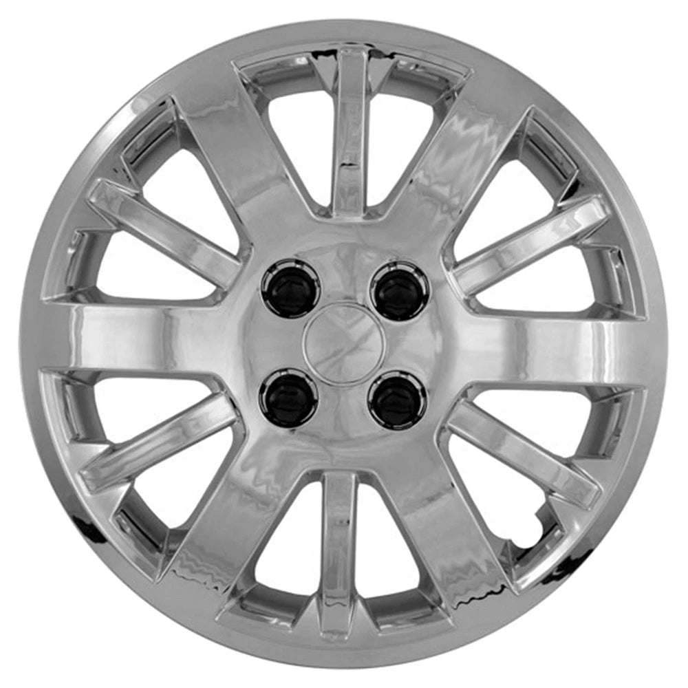 Hub Caps Rim Wheel Covers 15 Inch Chrome 4 Lug Bolt On for G5 Pursuit (2005–2005)