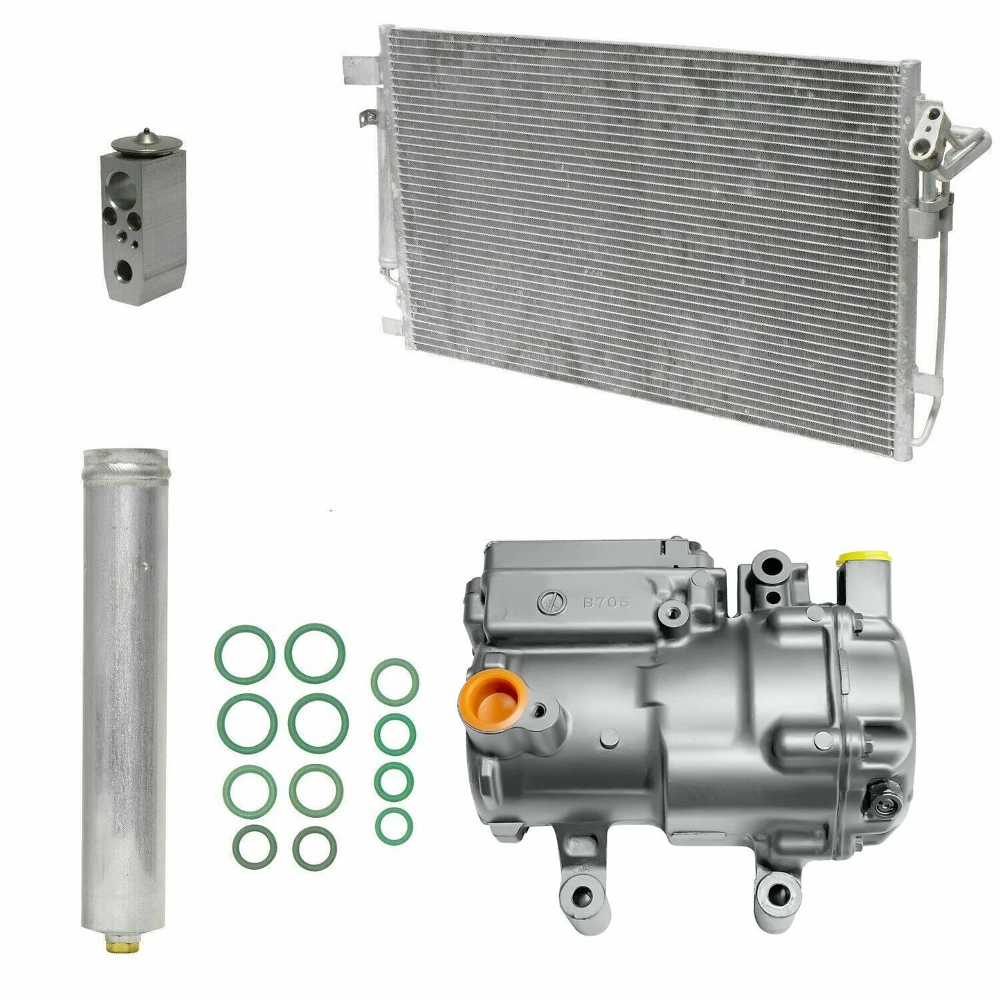 AC Compressor Kit with Condenser for Nissan Altima Hybrid (2007–2008)
