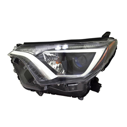 Halogen Headlight Assembly Left Replacement for 2016–2018 Toyota RAV4