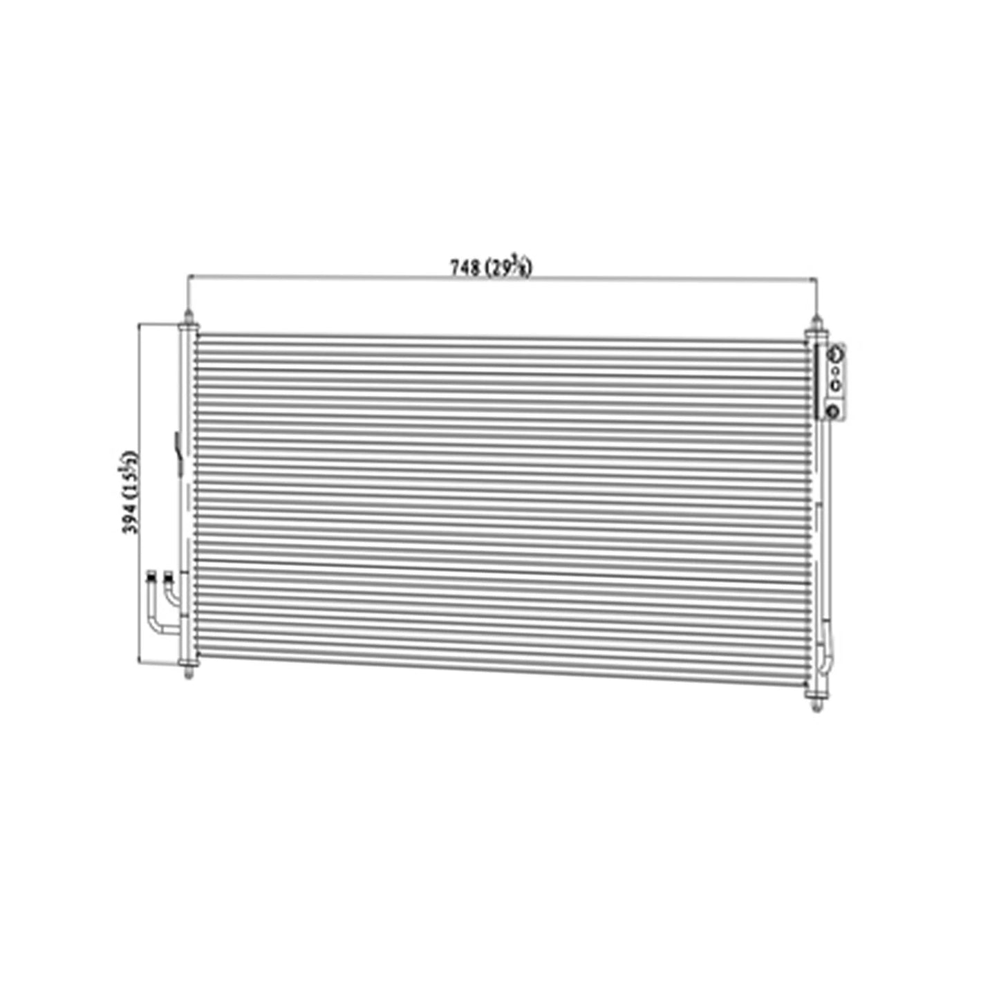 A/C Condenser Replacement Repair Part for Nissan Murano (2003–2007)
