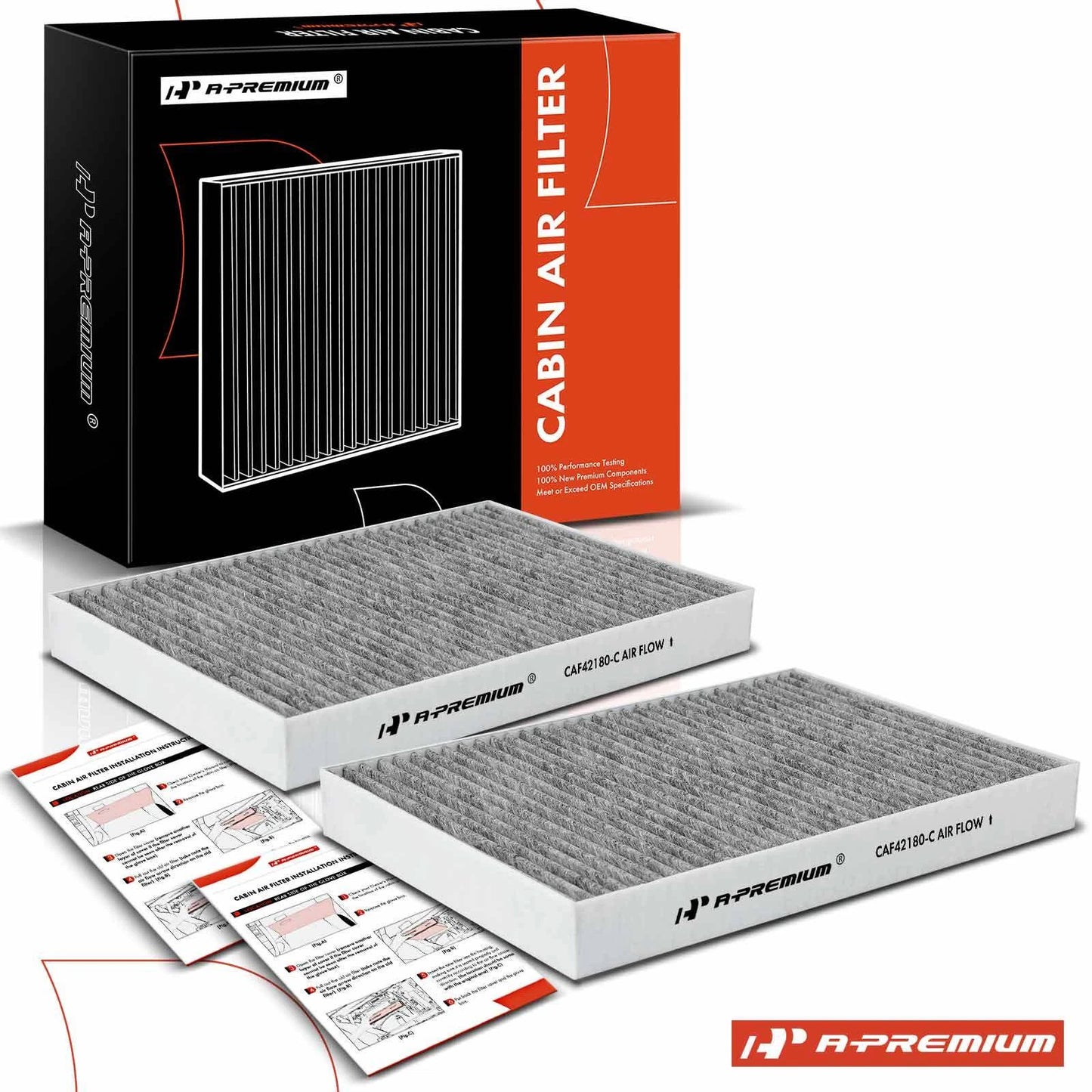 2X Activated Carbon Cabin Air Filter for Mercedes-Benz S350 S400 (2012–2013)