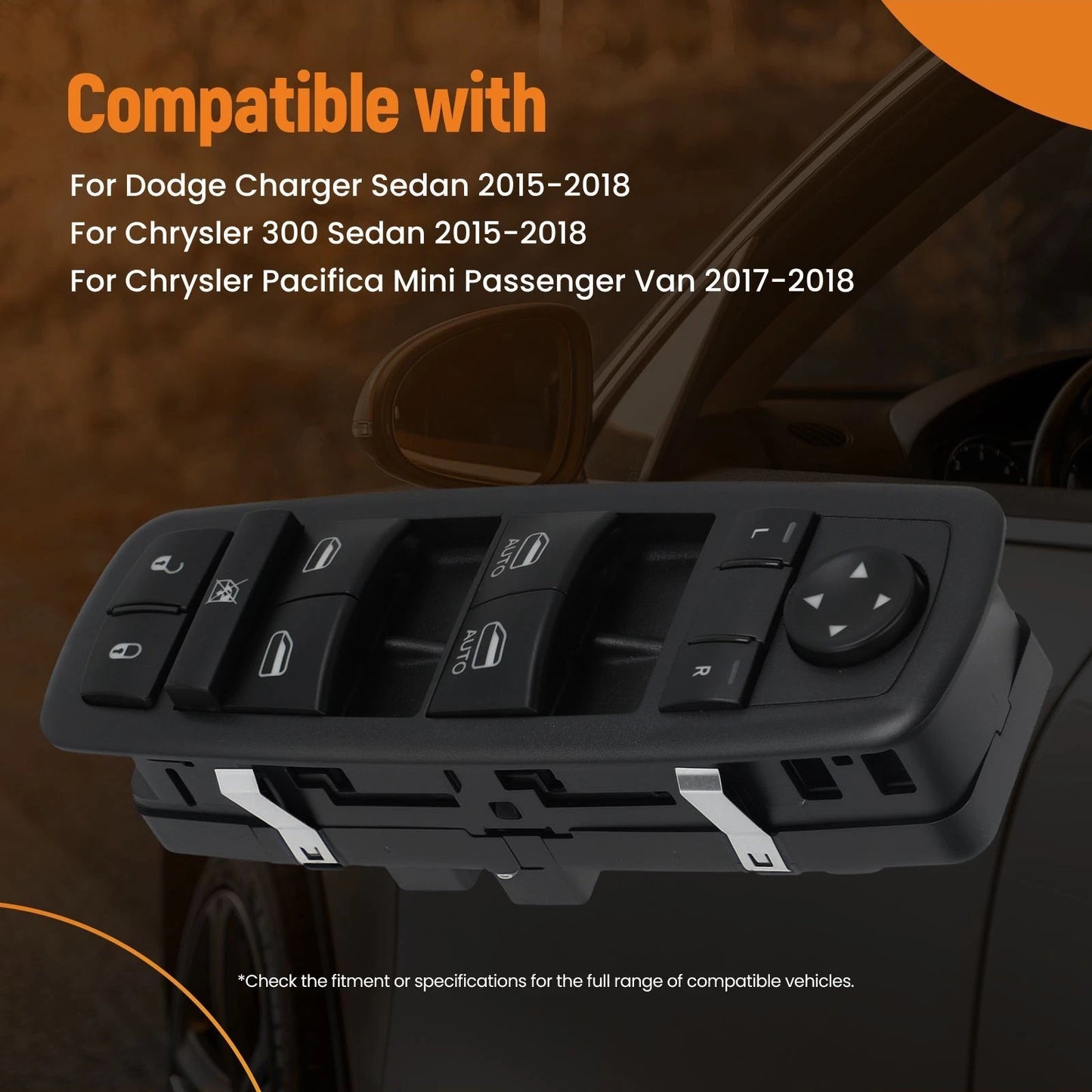 Control Switch Assembly for Dodge Charger (2015–2018) Left Front