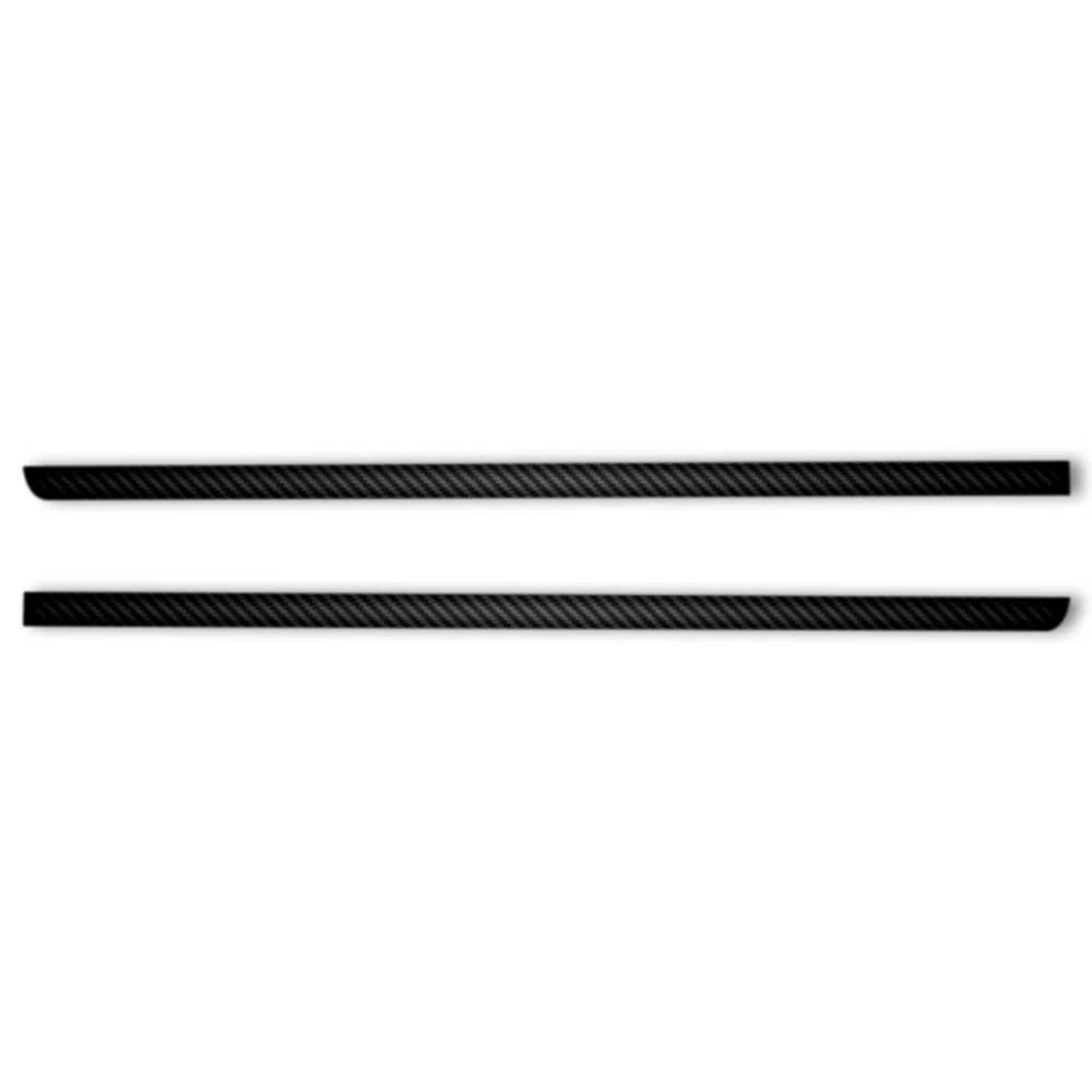 2pc Carbon Fiber Window Sill Trim for 2007-2023 Jeep Wrangler