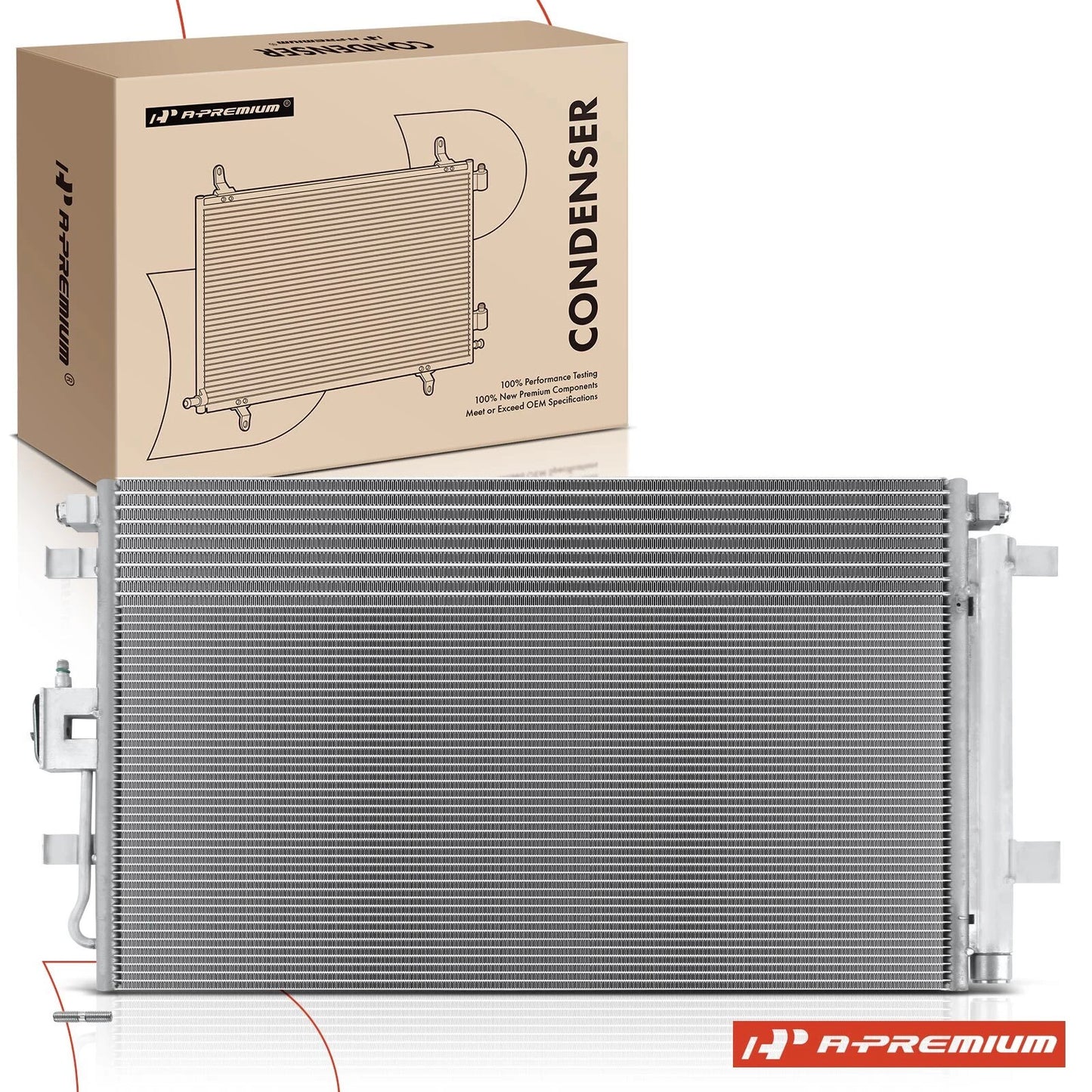 A/C Condenser with Bracket & Receiver Drier for Chevy Equinox GMC (2018–2022)