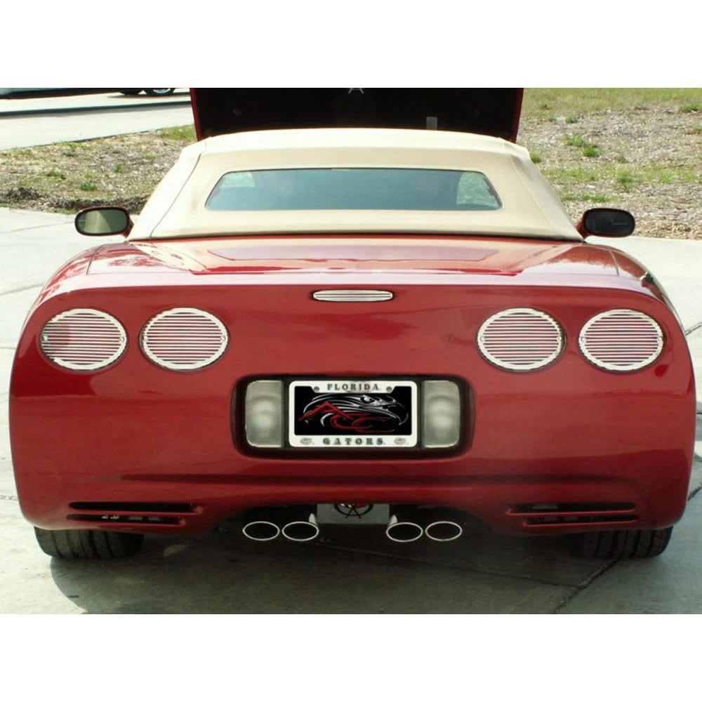 5th Brake Light Grille Replacement Polished Stainless for 1997–2004 Corvette