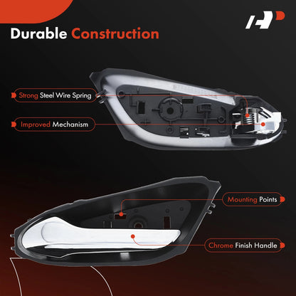 2X Chrome Interior Door Handle for Chevy Spark (2016–2022)