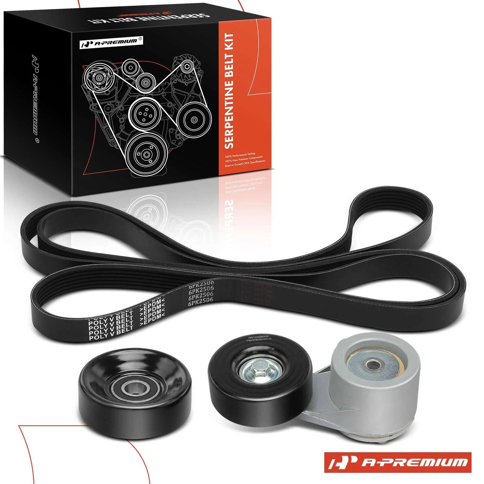 3X Serpentine Belt Drive Component Kit for Chevrolet G10 (1992–1995)