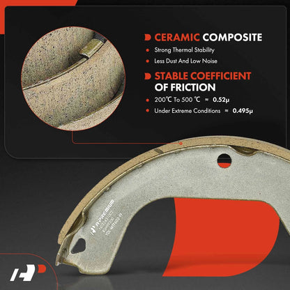 Brake Drums + Ceramic Brake Shoes for Chevy Cruze (2011–2015)